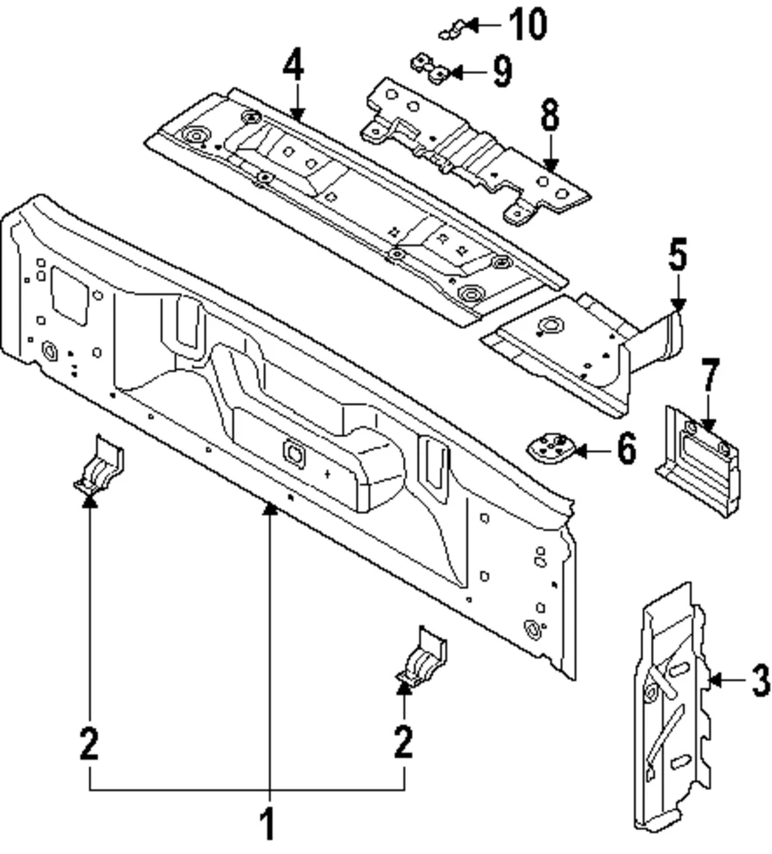 Genuine Volkswagen Filler Plate 1T3-813-361 - Image 1 of 1