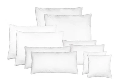 2er Set Kopfkissen Dekokissen Sofakissen Schlafkissen weiß - Bild 1 von 2