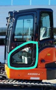 Kubota KX033-4 / 037-4 Lower Door Glass - Picture 1 of 1