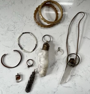 Boho Phantom Smoky Quartz Crystal Jewelry - Picture 1 of 2