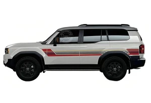 Retro Graphics Decal Stripes Vinyl Sticker For Toyota Land Cruiser Prado LC250 - Picture 1 of 2