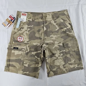 Wrangler Five Star Cargo Shorts Men's 34 Camouflage 10" Inseam Relaxed Fit READ⬇ - Picture 1 of 15