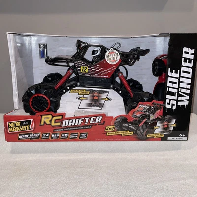 New Bright RC Drifter SLIDE WINDER Metal Body USB Charge 1:10 Scale 4x4 NEW - Image 1 of 4