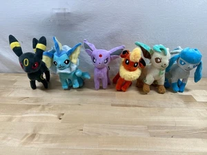 POKEMON PLÜSCH 6 STÜCK: ESPEON, UMBREON, VAPOREON, GLACEON, LEAFEON, EVEELUTION - Bild 1 von 18