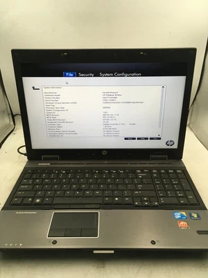 HP PROBOOK 8540W - BOOTS TO BIOS - INTEL I7 Q840 - 8GB RAM - READ DESCRIP - BB - Image 1 of 4