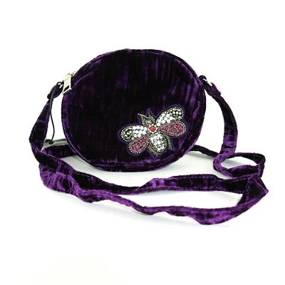 Bolso Bandolera Steve Madden Lotus Mini Cantimplora / Bolso de Hombro $78, Púrpura Foto 1 de 4