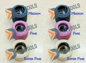 VALVE SEAT GRINDING STONES 1-1/8" & 1-1/4 MULTI GRIT For SIOUX HOLDER 11/16 SMUG - Picture 1 of 2