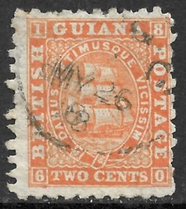 British Guiana Scott 51 SG56 F/VF Used Perf 10 Issued 1866-1867 - Picture 1 of 2