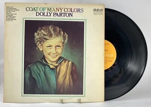 DOLLY PARTON COAT COLORS 1971 LP EXC+ Vinyl Hollywood Press OG Inner Sleeve - Picture 1 of 24