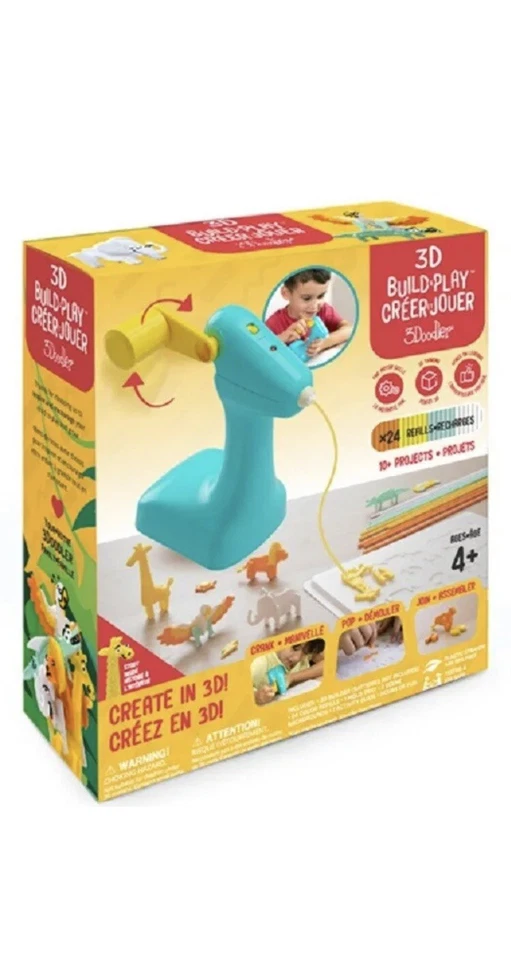 3Doodler 3D Build and Play Printer Pen Educational Art Tool for Kids 24 REFILLS - Image 1 of 3