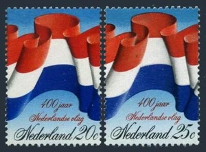 Netherlands 497-498, MNH. Michel 990, 1000. Dutch Flag, 400th Ann. 1972. - Picture 1 of 1