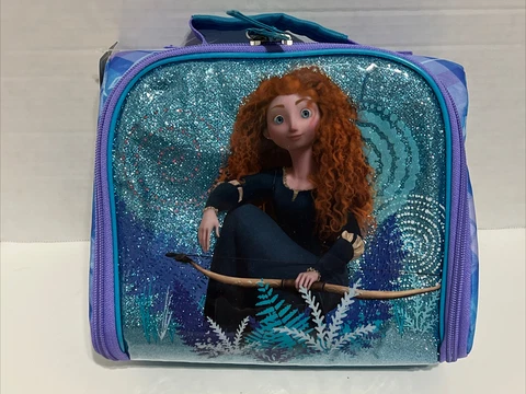 Disney Store School Princess Merida Brave Insulated Lunch box Tote Bag New NWT Cover