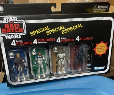 JUEGO DE FIGURAS CAPITÁN REX STAR WARS LA COLECCIÓN VINTAGE DEL LOTE MALO 4 Fig Foto 1 de 2