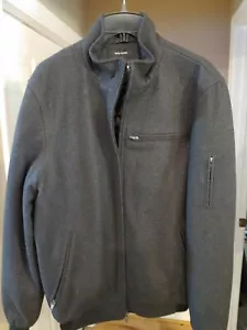 Giacca uomo CLAIBORNE taglia small lana antracite full zip!!NUOVO!! Prezzo consigliato $200 - Foto 1 di 9