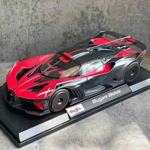 Maisto 1/18 Bugatti Bolide Red Black Supercar Diecast Scale Model Car - Picture 1 of 6