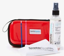 Sparkle Sparkle Jewelry Cleaning Spray 100 ml Travel Kit with Red Zippered Case