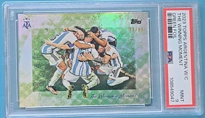 Topps World Champions Argentina The Winning Moment /99 GREEN - Picture 1 of 2
