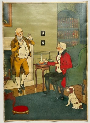 ELIOTT Harry - [Après la CHASSE. Les amateurs de sherry]. Chromolithographie. - Photo 1/2
