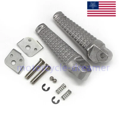 Rear Passenger Footrests Foot Pegs Bracket For Suzuki GSXR600 GSXR750 GSXR1000 Foto 1 de 4