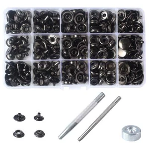 70 Sets 15mm 5/8 Heavy Duty Snap Fasteners Kit Metal Snaps for Leather Craf - Picture 1 of 7