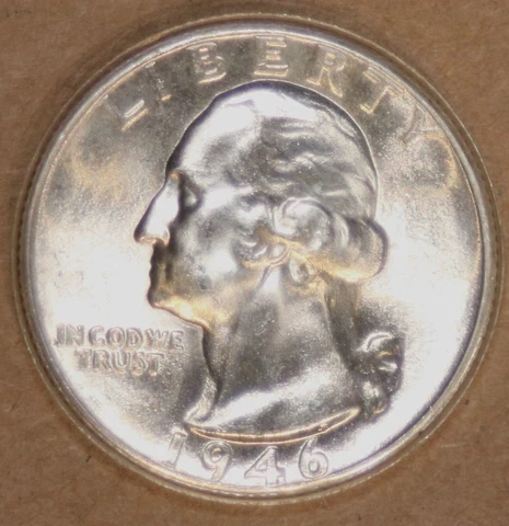 1946-D Washington Quarter - Gem BU - #3401SC - FREE SHIPPING Cover