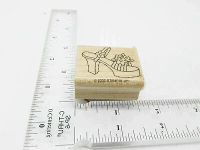 Its All The Rage Chunky Flower Shoes Rubber Stamp - Stamp Set B410 - Image 1 of 4