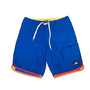 Vintage Lost Enterprises Boardshorts Herren 32 blau Schwimmen Trucks Y2K 9,5" Schrittlänge - Bild 1 von 9