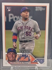 Francisco Alvarez 2023 Topps Update Series Rookie Debut RC #US255 New York Mets - Picture 1 of 2