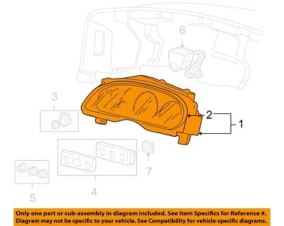 Used Speedometer Gauge fits: 2004 Ford F350SD PICKUP cluster MPH diesel thru 11/ - Image 1 of 3