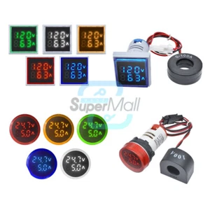AC 50-500V 0-100A 220V Digital Dual Display Voltmeter Ammeter Voltage Meter - Bild 1 von 90