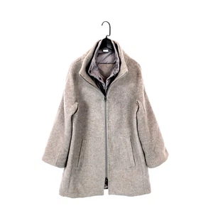 Cotton Traders beige 2 in 1 durchgehender Reißverschluss Mantel Steppfutter - Größe 10 - Bild 1 von 7