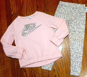 NIKE SPORT SUIT AUTHENTIC TODDLERS GIRLS BRAND NEW ORIGINAL 2Pc SET Size 2T, NWT - Picture 1 of 7