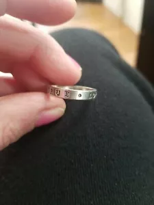 Bob Siemon Designs BSD .925 Sterling Silver TRUE LOVE WAITS Band Ring Size 8 - Picture 1 of 5