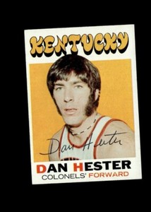 Dan Hester 1972-73 Topps Authentic Autographed Card Kentucky Colonels