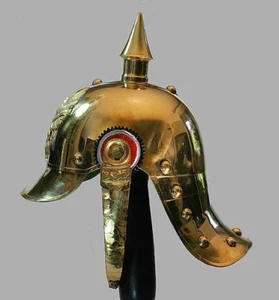Casco Picket Pickelhaube Preussen Tschako Alemán con Picos Shako Larp R64 - Imagen 1 de 1