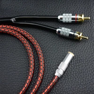 3.5mm female TO 2 RCA audio cable mobile phone computer audio extension cable - Image 1 of 4