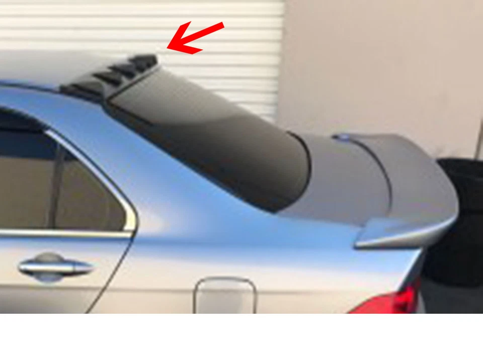 For 04-08 CL7 EURO ACCORD Acura TSX New Vortex Style Roof Fins Black Unpainted Foto 1 de 1