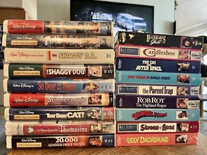 Classic Disney Movie Collection HTF VHS New/Used Shaggy Dog, Candleshoe, & More. - Picture 1 of 10