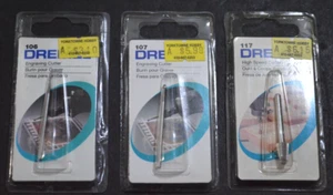 Lot of 3 Dremel Engraving Cutter 106 107 HS Cutter 117 - Picture 1 of 2