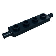 Lego parts - Black Plate, Modified 1 x 4 with Wheels Holder x2