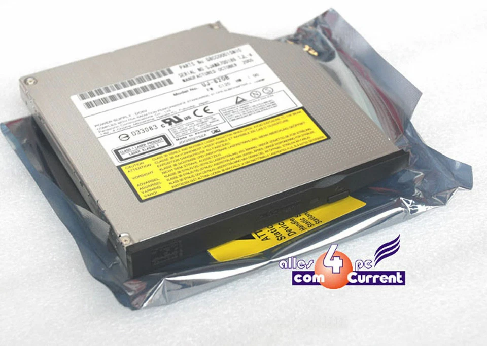 Ide Slimline Dvd-Rw DVD Burner Dvd-Ram Toshiba Satellite 5200 5205 UJ-820B - - Image 1 of 1