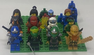 Lot Of 12 Lego Ninjago Ninja Minifigures + Parts & Pieces - Picture 1 of 8