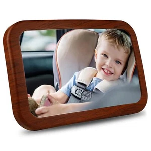 Car Mirror Safety Seat Rear Facing Baby Infant Wide Crystal Clear View Rear - Picture 1 of 11