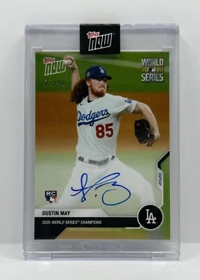 DUSTIN MAY Rookie Card 2020 Topps Now #WS-3A 77/99 World Series Champions RC 📈 - Image 1 of 2