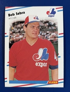 Fleer Baseball 1988 Bob Sebra Montreal Expos #195 - Imagen 1 de 2