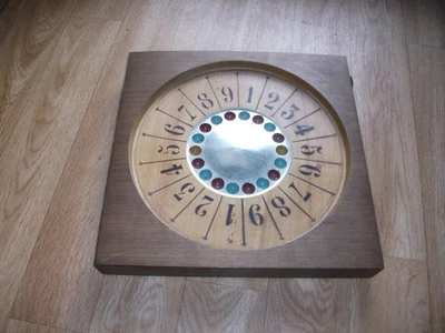 bistrot casino ancien jeu de roulette en bois - Photo 1/4
