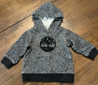 Timberland Invierno Polar Sudadera con Capucha Gris Oscuro/Negro Bebé 12M Foto 1 de 4