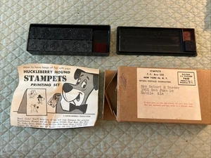 KELLOGG'S HUCKLEBERRY HOUND STAMPETS COMPLETE CEREAL PREMIUM BOXED C. 1960 - Picture 1 of 12