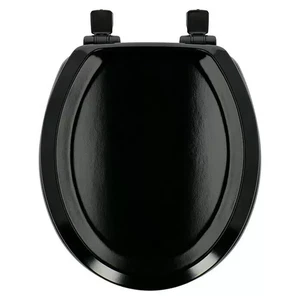 Poseidon WC-Sitz Seattle Holzkern O-Form Schwarz Absenkautomatik 25228948 - Bild 1 von 2