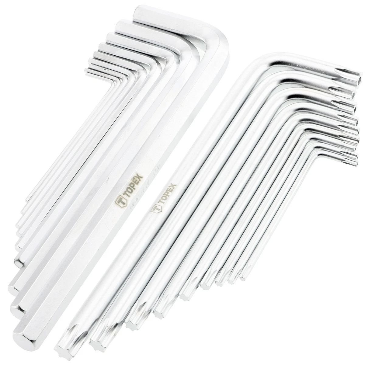 Starrett 71834 Winkelschraubendreher-Set Für Torx-Schrauben – Größen T9 Bis T40, Mit ProHold-Halterung